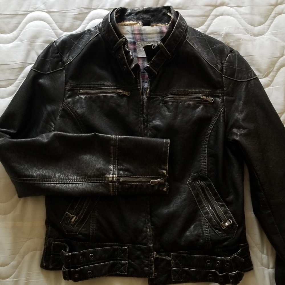 "Leather" coat